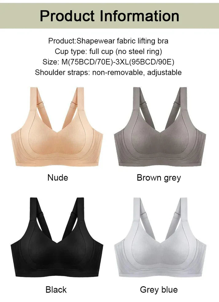 🏆Wire-Free Non-Marking Skin-Friendly Push-Up Bra🔥(PACK OF 4)