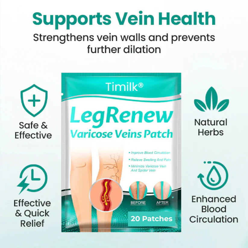 Magnetic Therapy Varicose Veins Patch (PACK OF 20)