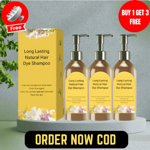Long Lasting Natural Hair Dye Shampoo (Pack of 4)