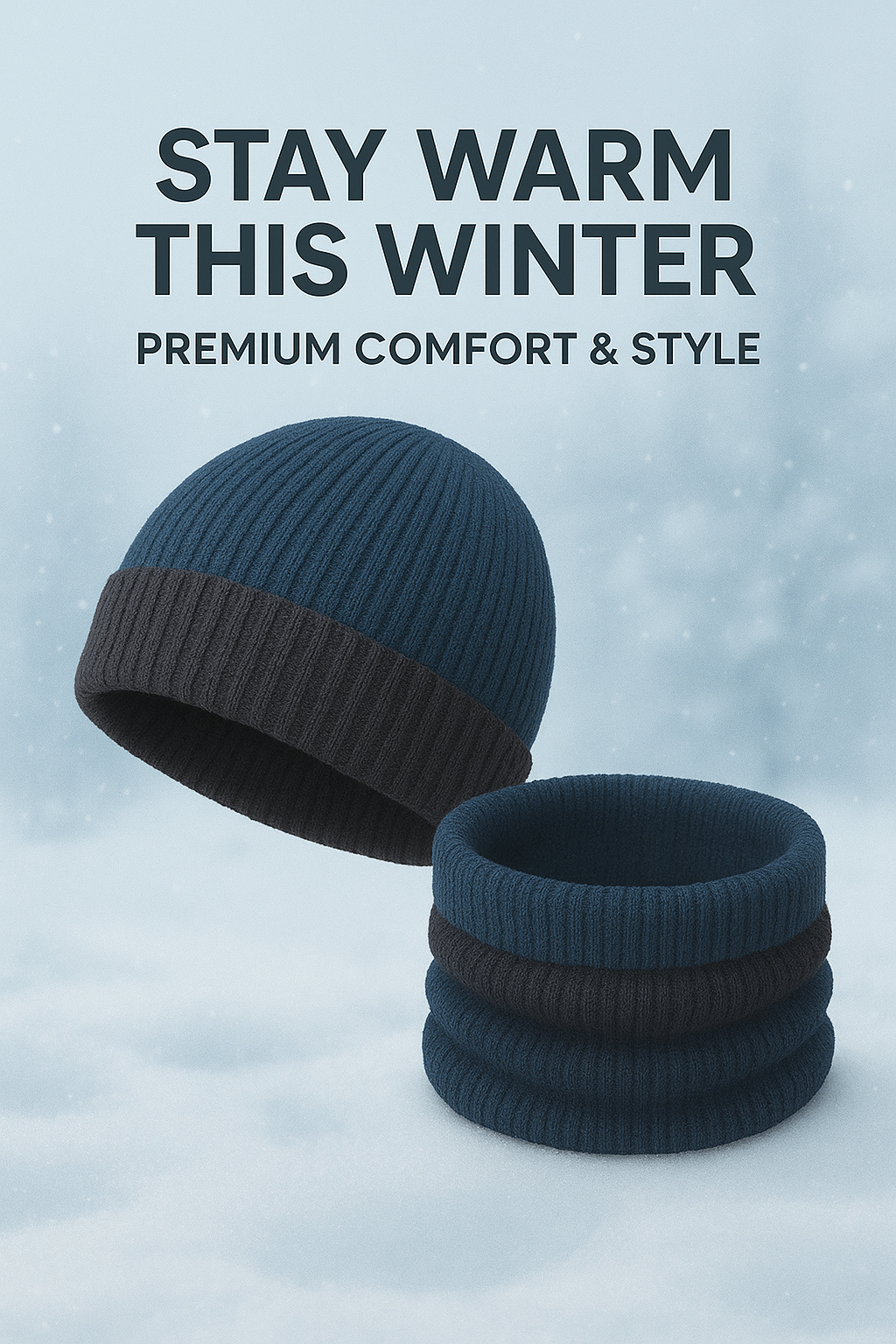 Attractive Woolen Head & Neck Caps (Snow Proof) BUY 1 GET 1 FREE