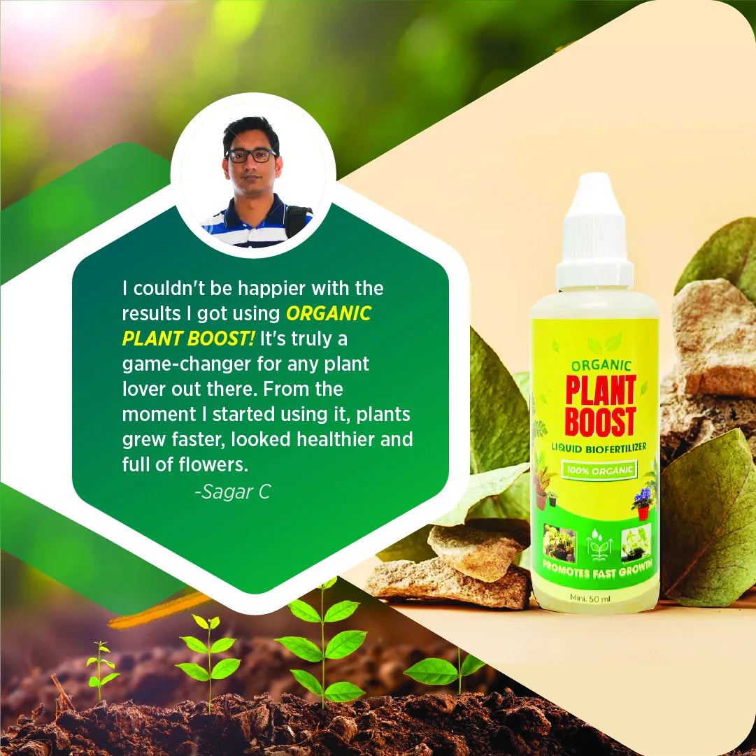 100% Organic Plant Boost Biofertilizer | BUY 1 GET 4 FREE (PACK OF 4)
