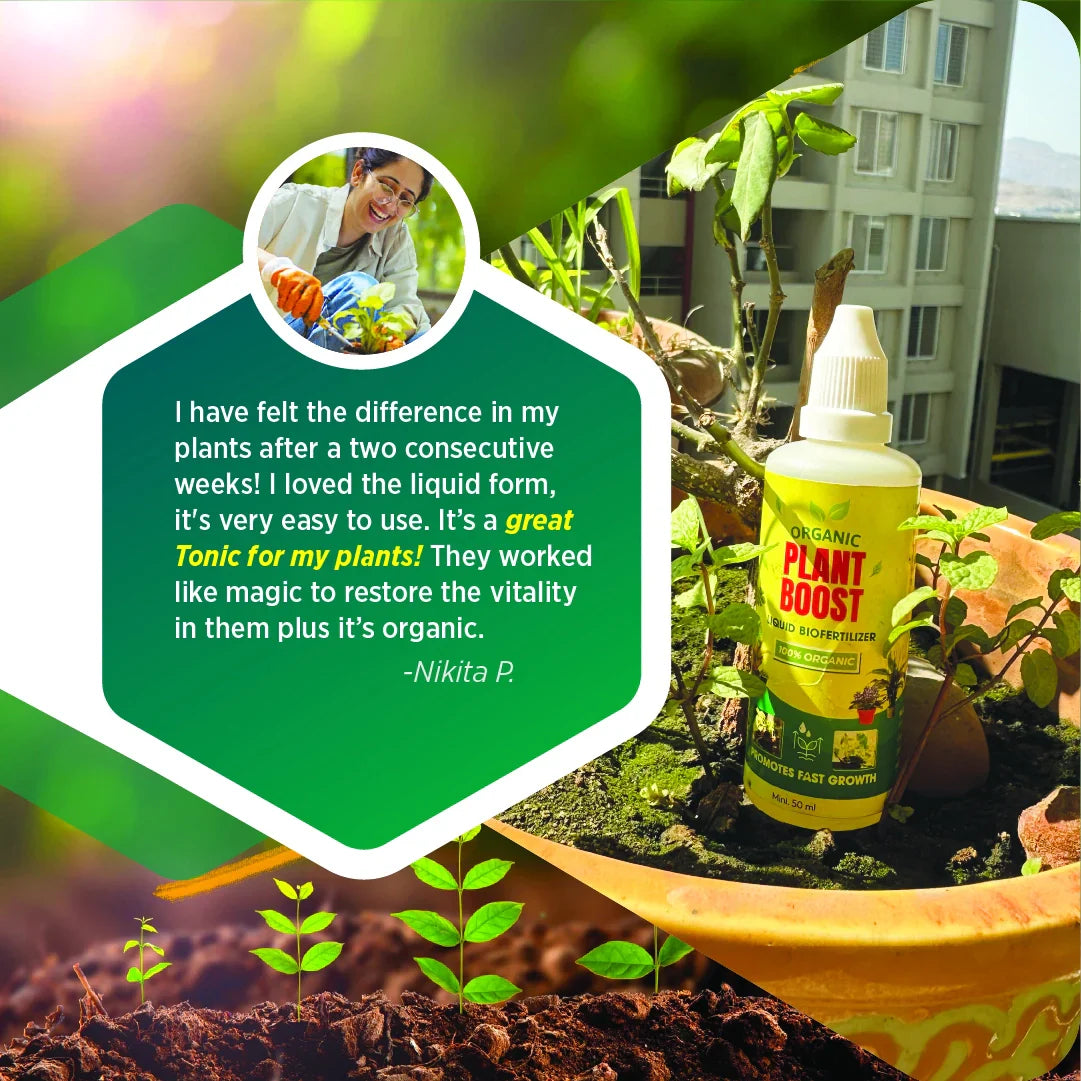 100% Organic Plant Boost Biofertilizer | BUY 1 GET 4 FREE (PACK OF 4)
