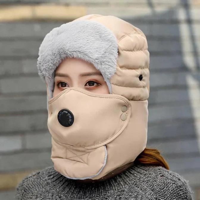 Thermal Hat with Detachable Breathing-Valve Mask (BUY 1 GET 1 FREE)