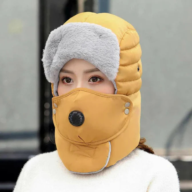 Thermal Hat with Detachable Breathing-Valve Mask (BUY 1 GET 1 FREE)