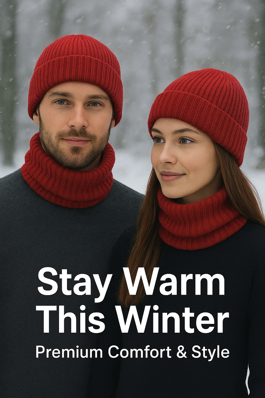 Attractive Woolen Head & Neck Caps (Snow Proof) BUY 1 GET 1 FREE