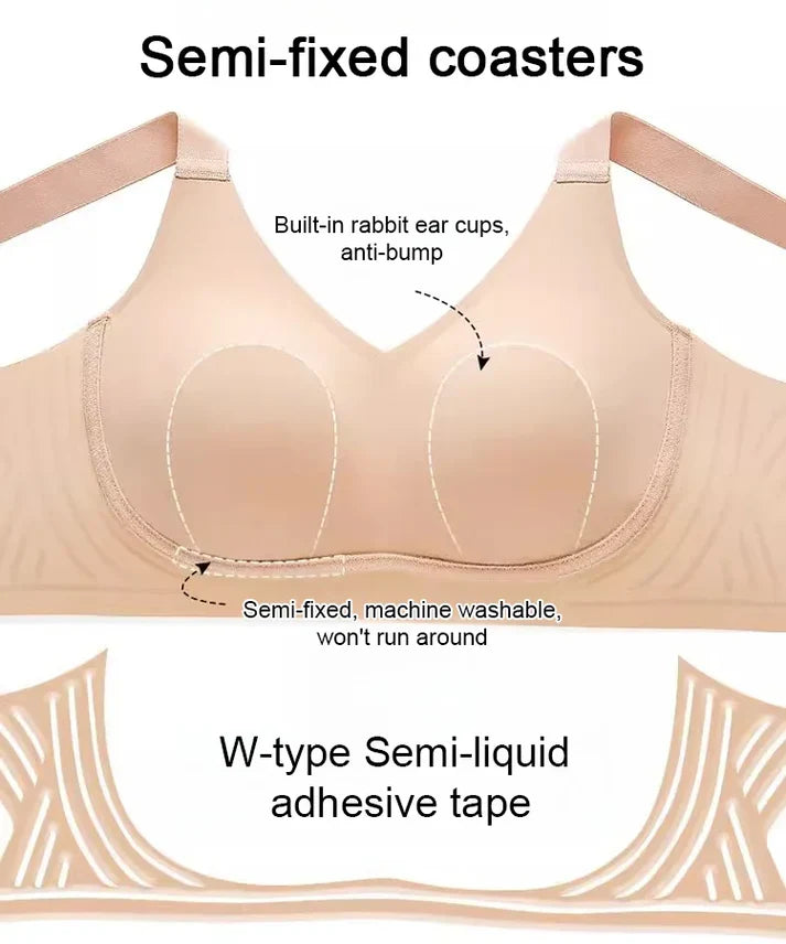 🏆Wire-Free Non-Marking Skin-Friendly Push-Up Bra🔥(PACK OF 4)