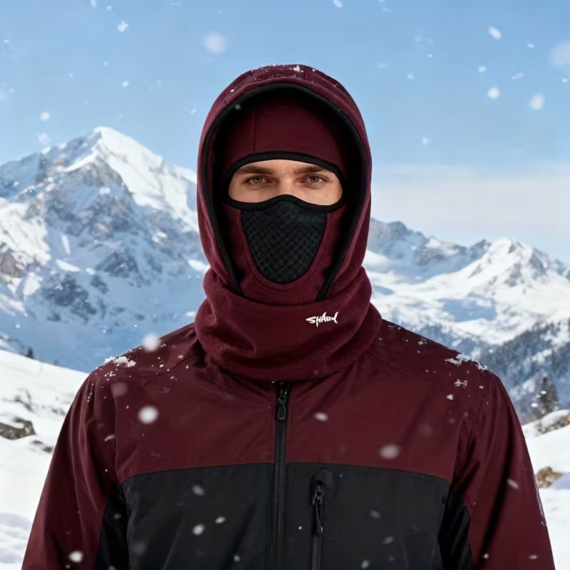 Balaclava Winter Double Layer Hood Protection with Shark Letter Print 🔥🔥(BUY 1 GET 1 FREE)
